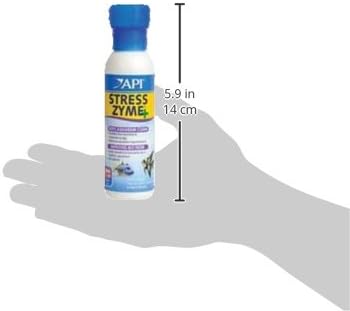 API STRESS ZYME Bacterial cleaner, Freshwater and Saltwater Aquarium Water Cleaning Solution, 4 oz