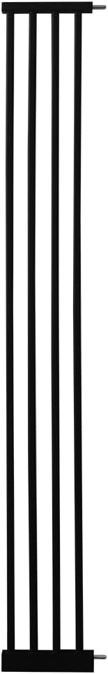 Extra Tall Pet Gate 55.12" High Pressure Mounted 8.27" Wide Extension kit 1.37" Gap (8.27", Black)