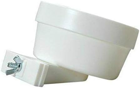 Lixit Quick Lock Removable Cage bowls for Rabbits, Birds, Dogs, Cats, Gunea pigs and Other Small Animals. (White, 20oz)