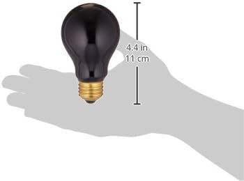 Fluker's Incandescent Black Nightlight Bulbs for Reptiles, 75 Watt