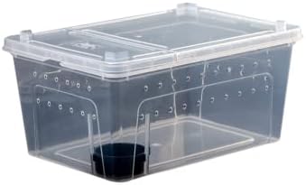 Balacoo 1 Set Acrylic Reptile Feeding Box Box Fish Breeding Case Aquarium Breeding Incubator for Snake Gecko Spider Lizard Centipede