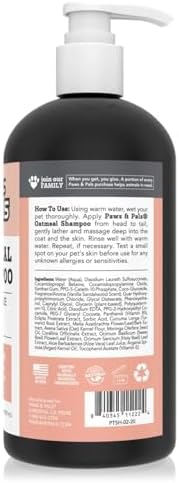 6-in-1 Dog Shampoo and Conditioner for Itchy Skin, Made in USA - 20oz Vet Formula Natural Medicated Best for De-Shedding, Itch Relief, Smelly Odor, Dry Sensitive Skin - Dogs & Cats Oatmeal Pet Wash