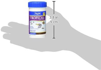 API TROPICAL MINI PELLETS Mini Sinking Pellets Fish Food 1.7-Ounce Container