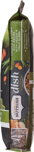 Rachael Ray Nutrish Dish Premium Natural Dry Dog Food with Added Vitamins, Minerals & Taurine, Chicken & Brown Rice Recipe with Veggies & Fruit, 11.5 Pound Bag