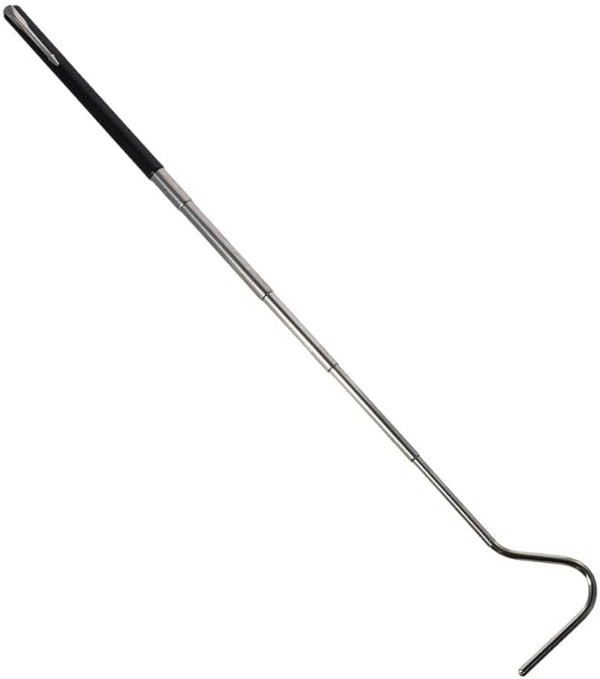 Snake Capture Hook, Stainless Steel Extensible Snake Hook, Telescopic Snake Catcher Reptile Hook (68cm)