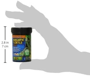 Exo Terra Adult Aquatic Turtle Food, Floating Pellets for Reptiles, 0.7 Oz., PT3251 (Pack of 3)