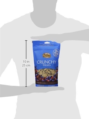 Nutro Crunchy Dog Treats 2 Flavor Variety Bundle: (1) Nutro Crunchy Dog Treats with Real Peanut Butter and (1) Nutro Crunchy Dog Treats with Real Mixed Berries, 10 Ounces Each (2 Bags Total)