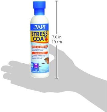 API STRESS COAT Aquarium Water Conditioner 8-Ounce Bottle