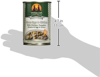 Weruva Classic Dog Food, Green Eggs & Chicken with Chicken Breast & Pumpkin in Gravy, 14oz Can (Pack of 12)