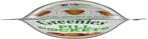 GREENIES PILL POCKETS for Dogs Capsule Size Natural Soft Dog Treats with Real Peanut Butter, 7.9 oz. Pack (30 Treats)