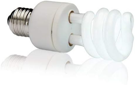 Exo Terra Repti Glo 5.0 Tropical Terrarium Lamp, Compact Fluorescent Reptile Bulb, 13 Watts, PT2186A1, whites & tans