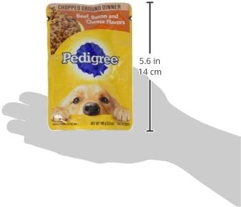 PEDIGREE CHOPPED GROUND DINNER Adult Soft Wet Dog Food Variety Pack, 3.5 Ounce (Pack of 18)