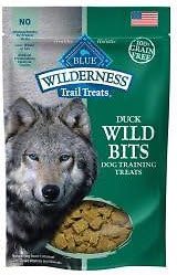 Blue Buffalo Wilderness Trail Treats Grain-Free Wild Bits Dog Treats - 3 Flavors 2 BAGS EACH FLAVOR (Salmon, Chicken, & Duck) - 4 Ounces Each (6 Total Pouches) - MADE IN USA by Blue