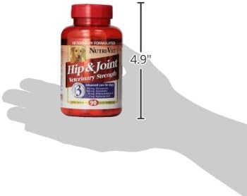 Nutri-Vet Hip & Joint Chewable Dog Supplements | Formulated with Glucosamine & Chondroitin for Dogs | 90 Count