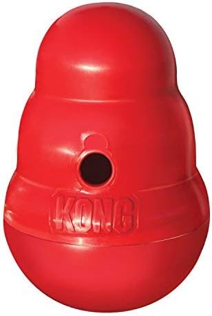 KONG Wobbler - Interactive Dog Toy for Treat Dispensing - Dog Slow Feeder for Healthy Eating - for Medium/Large Dogs