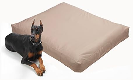 Dog Bed Liner - USA Based - Premium Durable Waterproof Heavy Duty Machine Washable Material with Zipper Opening - 2 Year Warranty - Large - Tan