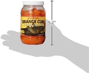 Fluker's Orange Cube Complete Cricket Diet, Gut Load Food for Feeder Insects and Live Crickets, Provides Vitamins, Minerals, and Hydration, 12 oz