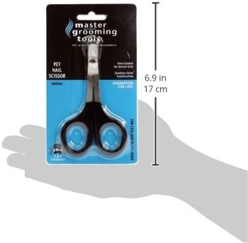 Master Grooming Tools Pet Nail Scissors — Stainless Steel Scissors for Trimming Nails on Cats and Birds - Medium, 5"