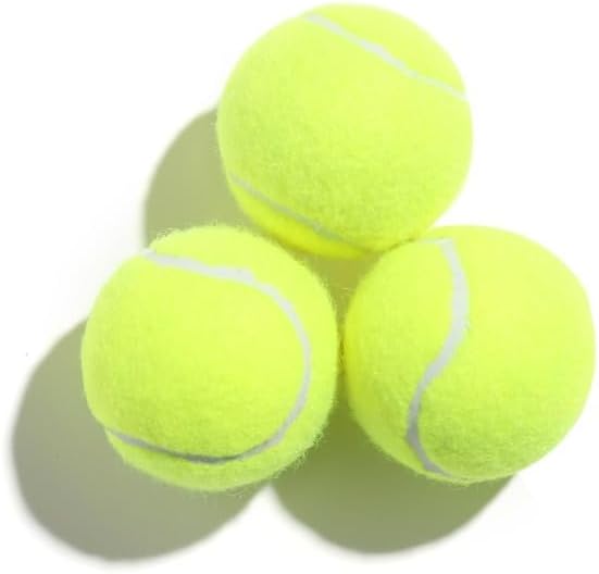 Automatic Ball Launcher for Dogs ，Interactive Dog Ball Thrower Adjustable Distance 10-30ft Tennis Ball Thrower Including 2-inch Small Sized Tennis Balls (6 balls)