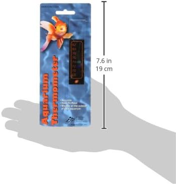 Liquid Crystal Vertical Aquarium Thermometer, Small