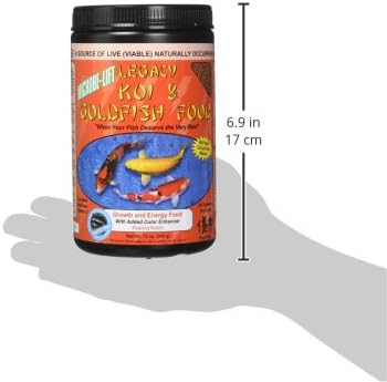 MICROBE-LIFT High Growth and Energy Floating Fish Food Pellets for Ponds, Water Gardens, and Fountains, Safe for Live Goldfish and Koi, 12 oz