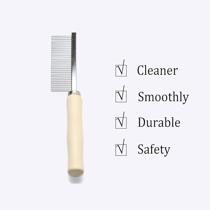 Wooden Handle Grooming Comb for Dogs Cats Pet