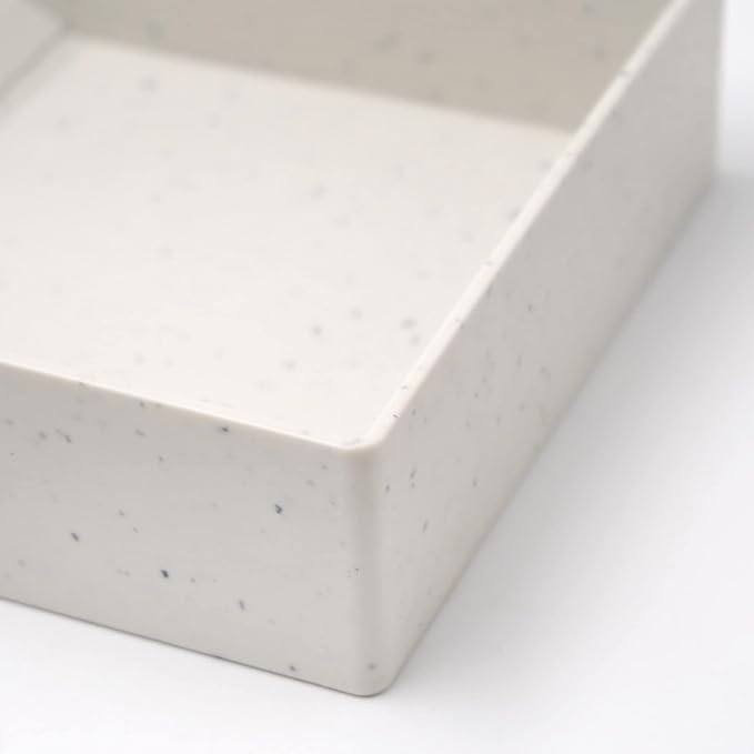 Reptile Tortoise Turtle Feeding Dish with Ramp and Basking Platform Reptile Tortoise Food and Water Bowl Reptile Pool with Ramp (Granite Texture)