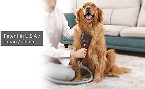 Pet Vacuum Grooming Brush and Shedding Kit for Dog/Cat Loose Hair, Vacuum Attachment Deshedding Tool for Dogs/Cats,Professional Accessories Remover for Pet's Undercoat Fur