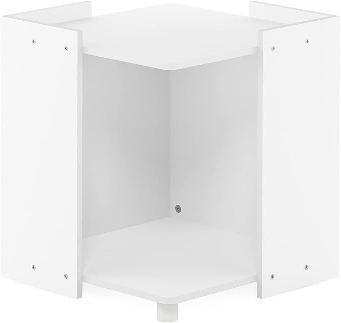 Furinno Peli Litter Box Enclosure, Solid White