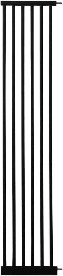 Extra Tall Pet Gate 55.12" High Pressure Mounted 12.60" Wide Extension kit 1.37" Gap (12.60", Black)