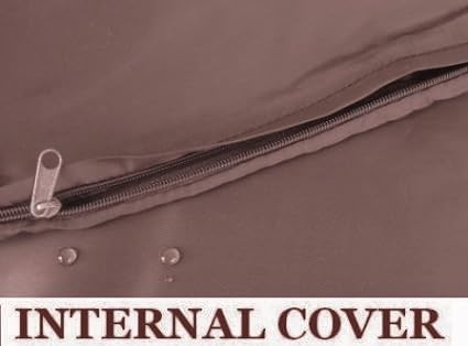 Dogbed4less 1 Pack Internal Duvet Case Waterproof Zipper Dog Bed Cover for Large 41"x27"X4" Memory Foam Pad Pet Bed - 45"X31" FLAT