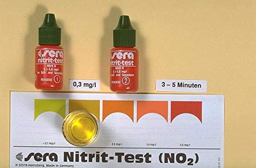 Sera Nitrite (NO2) Test, 2X15 ml - For Fresh and Marine Water Aquarium Test Kits, Monitor Nitrite Level, Approx. 75 Measurements