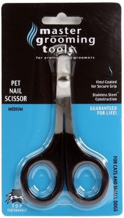 Master Grooming Tools Pet Nail Scissors — Stainless Steel Scissors for Trimming Nails on Cats and Birds - Medium, 5"