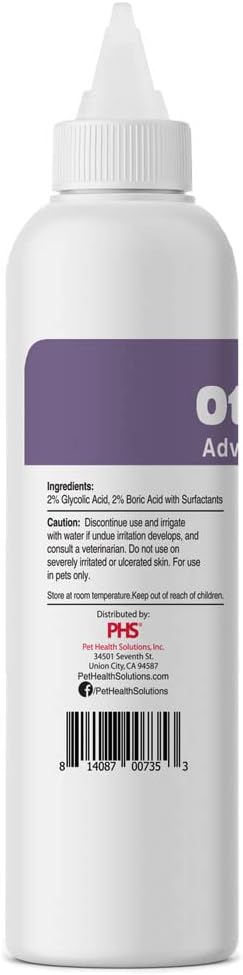 Ear Cleansing Solution for Dogs and Cats - Deodorize and Gently Clean - Anti-Irritant Formula with Neutral pH and Aloe Vera - Healthy Ears - 8 fl oz, 3-PACK