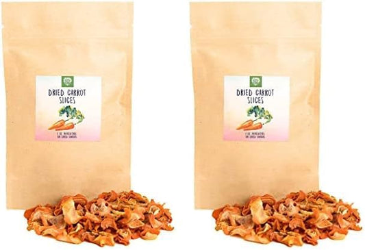 Small Pet Select - Dried Carrot, a Natural Treat for Rabbits, Guinea Pigs, Gerbils, Hamsters, Mice, and Rats, 2oz (Pack of 2)