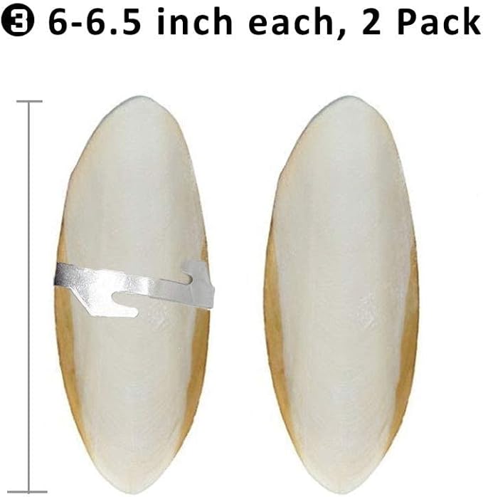 Natural Cuttlebone for Birds Parakeets Canaries Cockatiels Small Conures Mynahs Toucans African Greys All Parrots Snails Totoise, with Holder for Bird Cage (6"-6.5",2 Per Pack)