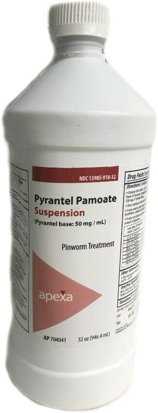 Pyrantel Pamoate Suspension, 50mg/mL, 32 Ounce
