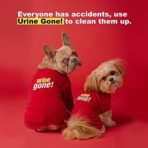 Urine Gone Stain & Odor Eliminator: Professional Strength Fast Acting, Enzyme Based Home Cleaning Solution for Carpet, Stain Remover for Cat Urine & Dog Pee