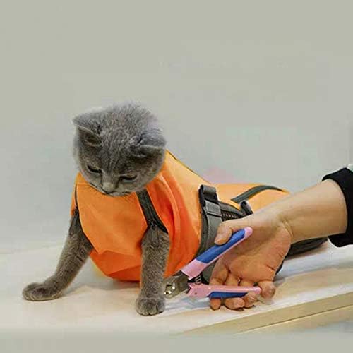 Cinf Cat Nail Clipping Cleaning Grooming Restraint Bag No Scratching Biting for Bathing Nail Trimming Injecting Examining
