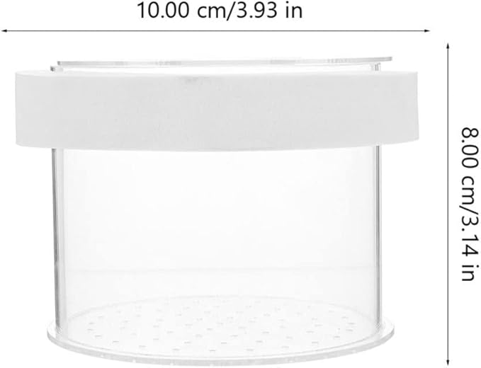 Mipcase Floating Fish Box Acrylic Aquarium Fish Breeding Box Guppies Hatching Incubator Box for Baby Fish Hatchery 10X10X8CM