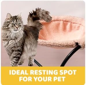 Elevated Cat Hammock Bed - Cozy Cat Hammocks for Large Cats, Versatile Cat Bed Hammock for Cats or Dogs, Extra Large Cat Hammock for Indoor Cats or Dogs, Raised Pet Hammock Cat Chair for Indoor Cats