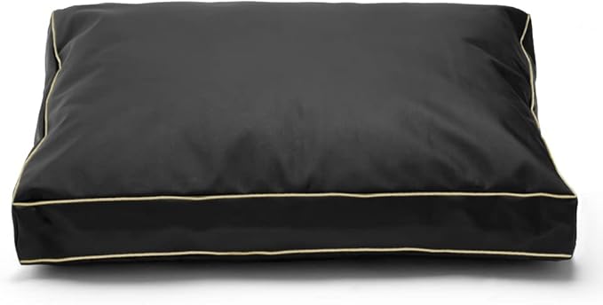 Dog Bed Cover 30Lx20Wx4H Inch.Waterproof Heavy Duty Durable Oxford Dog Bed Replacement Covers with Zipper.Washable Removable Pet Bed Mattress Protector Cover.Black,Cover Only.