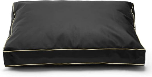 Dog Bed Cover 30Lx20Wx4H Inch.Waterproof Heavy Duty Durable Oxford Dog Bed Replacement Covers with Zipper.Washable Removable Pet Bed Mattress Protector Cover.Black,Cover Only.