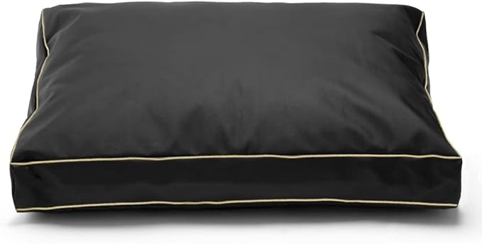 Dog Bed Cover 20Lx15Wx3H Inch.Waterproof Heavy Duty Durable Oxford Dog Bed Replacement Covers with Zipper.Washable Removable Pet Bed Mattress Protector Cover.Black,Cover Only.