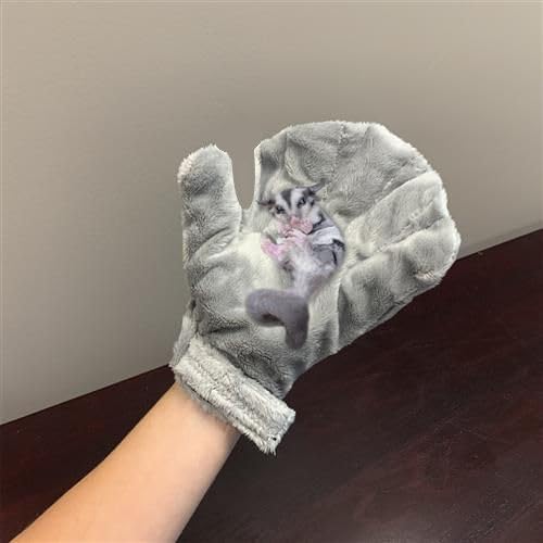 Exotic Nutrition Calming Glove - Comfy Bonding Mitt for Sugar Gliders, Hedgehogs, Rats, Hamsters, & Other Small Pets