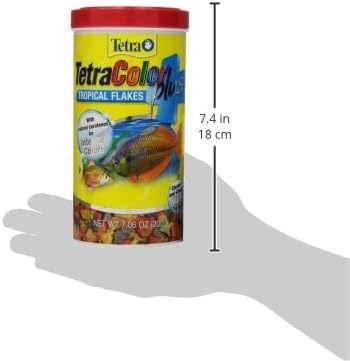 Tetra ColorPlus Fish Food Flakes, Tropical Flakes With Natural Color Enhancers, 7.06 Ounce