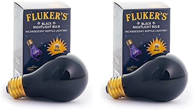 Flukers Black Nightlight Bulbs for Reptiles 75 watt (Pack of 2)