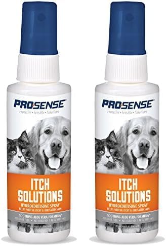 PRO·SENSE ProSense Itch Solutions Hydrocortisone Spray 4 Ounces, for Dogs and Cats (Pack of 2)