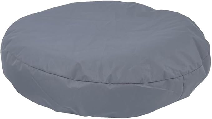 Round Dog Bed Cover Waterproof Grey 20 Inch