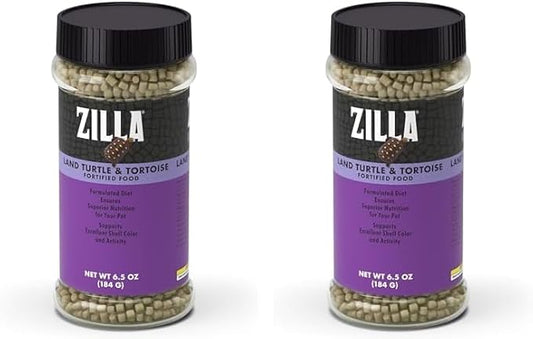 Zilla Land Turtle and Tortoise Extruded Food Pellets 6.5 Ounces (Pack of 2)